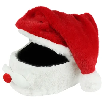 דקורטיבי חיצוני Decors DecorativAdult כובע חג המולד אישית סנטה קלאוס 's מגן פוליאסטר אופנוע אופנוע
