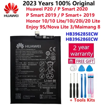 הואה-ווי המקורי 3400mAh HB396285ECW הסוללה של הטלפון עבור Huawei P20 לכבוד 10 לכבוד 10 Lite עמ ' חכם 2019 / כבוד 10i 20 סוללות