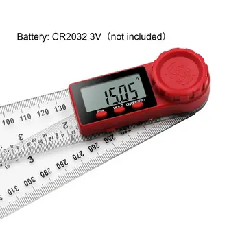 LCD נייד Goniometer למדוד מד דיגיטלי שליט קיפול מאתר זווית Inclinometer מד