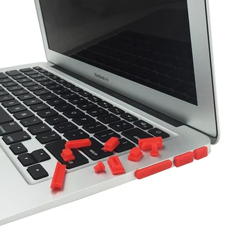 16pcs/סט מחברת צבעוני נגד אבק Plug עבור המחשב הנייד סיליקון מכסה פקק נייד Dustproof ממשק USB כיסוי עמיד למים