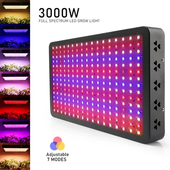 3000W LED לגדול אור ספקטרום מלא תזמון שינוי צבע מתג מתח גבוה גדל המנורה על פרחים, צמחים חממה לגדול האוהל