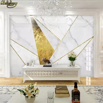 beibehang מותאם אישית 3d טפט קיר סקנדינבי מינימליסטי-גיאומטרי זהב קווי השיש ציור קיר הטלוויזיה רקע קיר מסמכי עיצוב הבית
