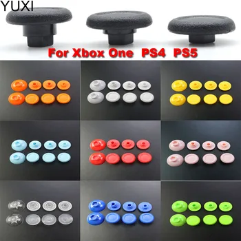 YUXI 1Set עבור Xbox אחד האגודל מקל אחיזה כובעים עבור PS4 סלים פרו PS5 בקר ג ' ויסטיק להסרה החלפת פטריות