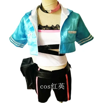 אנימה איי-איי-ערוץ Kizuna AI Cosplay תלבושות בנות חליפת מדים קוספליי תלבושת ליל כל הקדושים תחפושת חמודה