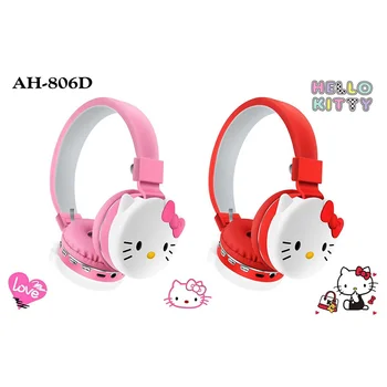 Sanrio הלו קיטי Bluetooth אוזניות אוזניות Kawaii קריקטורה Stereophone חיי סוללה ארוכים אלחוטית אטמי אוזניים משובח מתנות