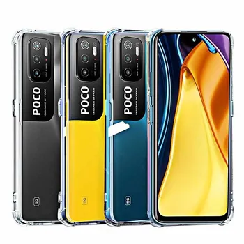 פוקו m3 Pro 5G Pocophone X3 X 3 Pro NFC מקרה חסין זעזועים סיליקון שקוף-מגן על Xiaomi פוקו x3pro m3 poxo F3 כיסוי