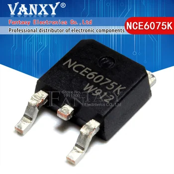 10pcs NCE6075K TO252 NCE6075 ל-252 6075K MOSFET-N 60V 75A