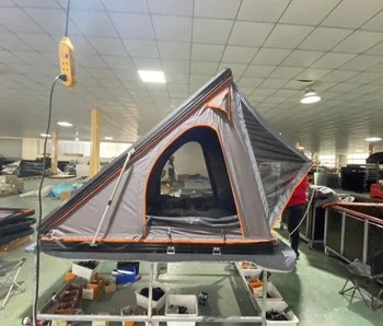 קמפינג אלומיניום 3-4 האדם גג האוהל המכונית גג אוהל משולש פגז צדפות קליפה קשה גג האוהל.