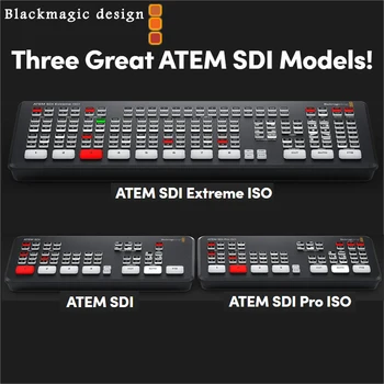 Blackmagic Design ATEM SDI קיצוני ISO/Pro ISO זרם חי בקרה רב-תצוגה והקלטה מתקדמות שידור תכונות חדשות