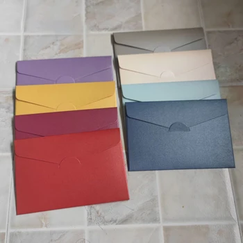 50pcs/lot 22x11cm DIY-תכליתי נייר המעטפה צבע ממתקים ההזמנה כרטיסי ברכה מתנה כיסוי מזומנים חבילה המעטפה.
