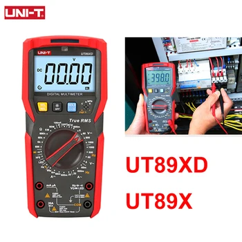 יחידת UT89XD UT89X True RMS מודד דיגיטלי מקצועי חשמלי בודק NCV דיודה טמפרטורה Triode קיבולת מטר