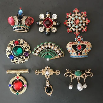 יצירתי ארמון צבע הכתר פתית שלג אמייל סיכות לאישה בגדים דש תכשיטים מתנה לחברים ילדה