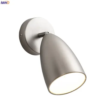 IWHD מתכוונן למעלה למטה LED אורות הקיר על גופי תאורה ביתית האמבטיה לחדר השינה מראה אור הנורדית המודרנית מנורת קיר מנורות קיר