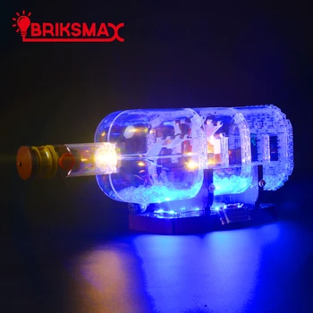 BriksMax אור Led ערכת עבור 21313 ספינה בתוך בקבוק אבני הבניין מוגדר (לא כולל דגם) צעצועים לילדים