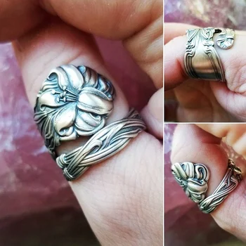 כף הטבעת, טייגר לילי הטבעת, סטארגייזר לילי, התקופה הוויקטוריאנית פרחים, טבעת מתנה עבורה, גודל הטבעת 5-11