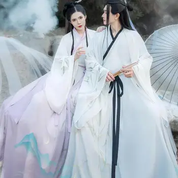 נשים וגברים סתיו החורף חדש פיה שמימית וינטג ' סייף שמלה בסגנון סיני מסורתי Hanfu לשחק תפקיד תחפושת שמלת