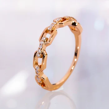 2023 החדש Moissanite הטבעת 100% אמיתי עם תעודת S925 כסף סטרלינג עם ורד זהב מצופה תכשיטים יפים עבור נשים המסיבה