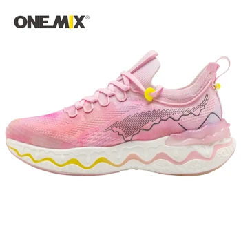 ONEMIX 2023 הגעה החדשה O-Resilio CreamMix הכביש נעלי ריצה קלת משקל ריפוד למרחקים ארוכים גברים הכשרה חיצוני נעלי ספורט