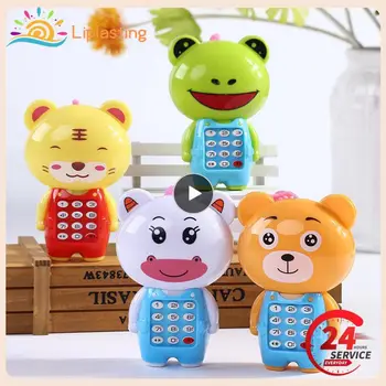 תינוק קריקטורה בעלי חיים טלפון מוסיקה לילדים צעצועים דגם הטלפון הנייד ילדים התינוק מוקדם צעצוע חינוכי לילדים מתנות לילדים צעצועים לתינוקות