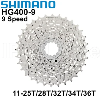 Shimano CS-HG400-9 קלטת 9 מהירות 11-25T 11-28T 11-32T 11-34T 11-36T 12-36T HG400 MTB אופני אופניים עוצרת אותם HG400-Alivio 9
