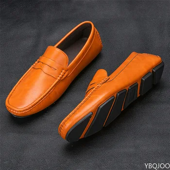 נעלי גברים מזדמנים נעלי קיץ גודל 40~45 שטוח נעליים מעצב מותג נעלי נוחות אופנה מוקסינים לגברים