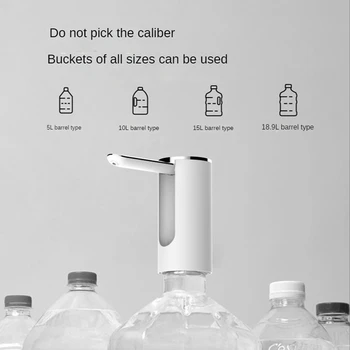 חכם מים מתקן חשמלי בקבוקי מים משאבת משק הבית USB מתקפל קנה מים מכשיר שאיבה הבית.