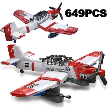 649PCS טכניים שטוקה מפציץ צבאי 87 לצלול מפציץ בניין מטוס קרב דגם להרכיב לבנים צעצוע למבוגרים ילד מתנות