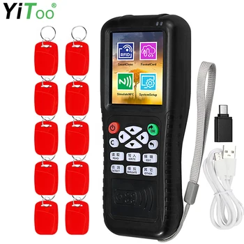 YiToo כרטיס חכם מתכנת Duplicator NFC, מכונת צילום, RFID בקרת גישה הקורא סופר מפענח, תוכנה חופשית אפליקציה לנייד פענוח