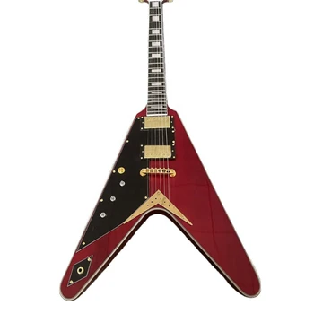 6 מחרוזת צורה לא סדירה גיטרה חשמלית סגנון מותאם אישית צבע אופציונלי גיטרות guitarra