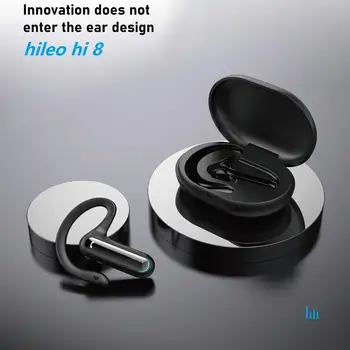 על Hi8 אלחוטית Bluetooth תואם-אוזניות ללא-in-ear ללא ידיים אוזניות אוזן וו עסקים אוזניות