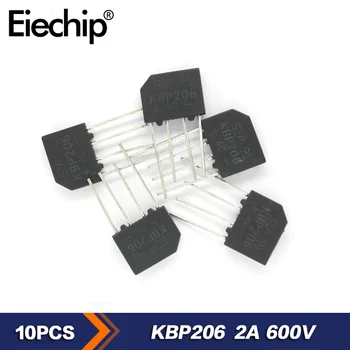 10pcs/הרבה KBP206 מיישרי זרם דיודה 2A 600V גשר דיודות Rectifer