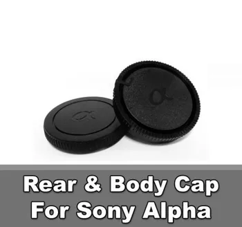 2 ב 1 הגוף Caps + אחורי מכסה עדשת כיסוי עבור Sony Alpha הר AF DSLR Minolta Konica אמא