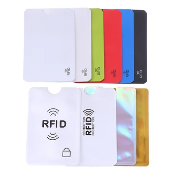 10Pcs/סט RFID חסימת כרטיס מגן חיוב האשראי ללא מגע NFC כרטיס האבטחה להגן על התיק נגד סריקת כרטיס תיק זהות בעל