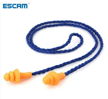 ESCAM 10Pcs סיליקון רך פתול אטמי אוזניים האוזניים מגן לשימוש חוזר הגנת שמיעה הפחתת רעש אטמי אוזניים לכסות את האוזניים