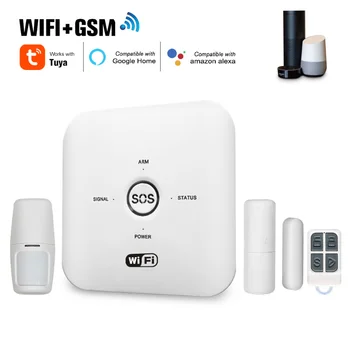 Tuya חכם Tuya אלחוטית WiFi+GSM גרפיטי אזעקה גרפיטי בית חכם