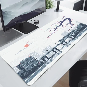 פדים לעכבר אמנות פיקסל מחצלת עכבר מחשב Mousepad החברה השולחן הגדול משטח 100x50cm גומי מחצלות שולחן גדול גיימר Mousepads