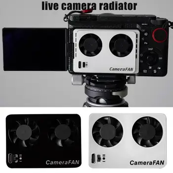 אולטרה-שקט לחיות רדיאטור שידור המצלמה קירור מאוורר רדיאטור 4K הקלטה ערכת קירור עבור ZVE1 A7M4 A7S3