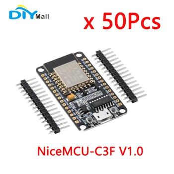 50Pcs/Lot NiceMCU-C3F V1.0 ESP32-C3 WiFi BT זוג פיתוח לוח 32-bit RISC-V 4MB Flash עבור Arduino