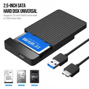 2.5 אינץ דיסק קשיח מקרה SATA במהירות גבוהה UASP נתמך 6TB התקן אחסון USB3.0 דיסק קשיח חיצוני מארז תיבת SSD מקרה