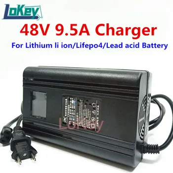 48V 9.5 חכם מטען עם תצוגת LCD 16 58.4 V lifepo4 ו-13 בגודל 54.6 V 14S 58.8 V Li ion עבור LTO ליתיום Lifepo4 עופרת חומצה batterys