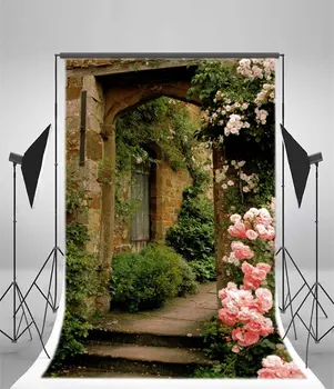 צילום רקע בליה בריק הבית הירוק גפן פרחים פורח הטבע