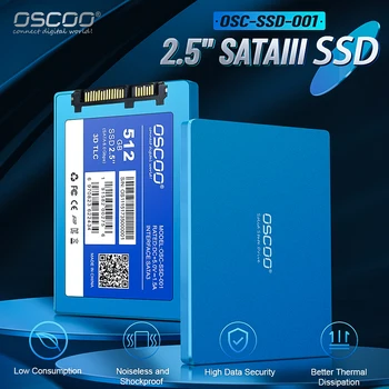 OSCOO כונן SSD HDD 2.5 דיסק קשיח SSD 1TB 2T 512GB 128GB 256GB SATA3 דיסק פנימי קשיח עבור מחשב נייד