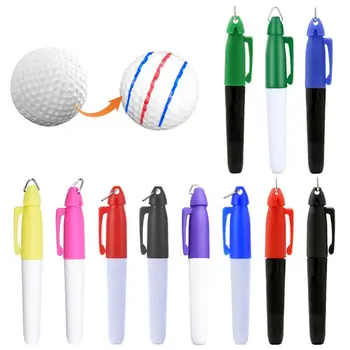 5Pcs כדור גולף אניה קליפ אניה עם וו לתלות עט סימון תבנית יישור סימני כלי חיצוני ספורט כלי עבור גולף מתנה