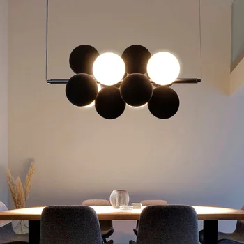 האווירה תליון תאורה Led אורות תליון על אי מטבח עיצוב חדר המסעדה תקרה נברשת