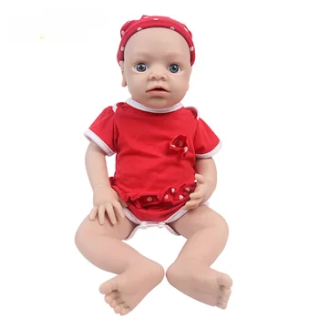 19 אינץ מחדש את הבובה חמוד ילדה הרך הנולד, כל הגוף סיליקון מציאותי בובת מתנת יום ההולדת עבור בנים ובנות