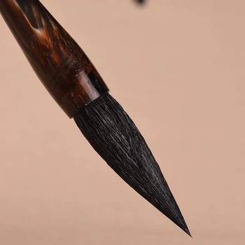 סינית מסורתית כותב מברשת עט צמר וולף מספר שערות במבוק כתיבת קליגרפיה מברשת הציור בפועל Caligrafia