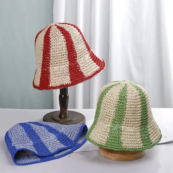2022 נשים קיץ כובע נשים כובע כובע קש כובע הגולף שמש כובעי גברים כובע פנמה אבטיח קאפ נשים מגן שמשיה כובע המצחייה