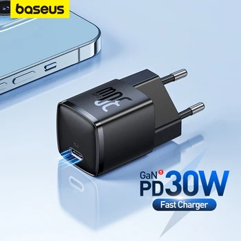 Baseus 30W גן מטען משטרת מהר Charger Type C מטען PD3.1 QC3.0 PPS מטען לאייפון 14 13 12 11 Pro מקס טבליות
