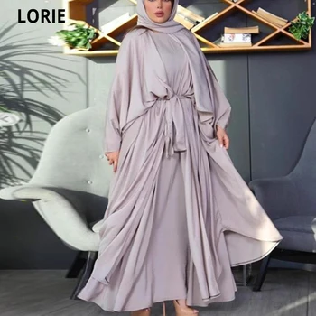 LORIE רסיס שמלות ערב 2021 המוסלמים נדן שרוול ארוך שיפון נשף מסיבת שמלות עם חינם חיג ' אב אירוע מיוחד שמלות