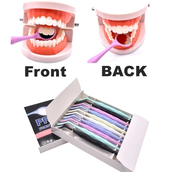 10Pcs/תיבת שיניים דו צדדית הפה מראות אנטי ערפל בחינה בע 